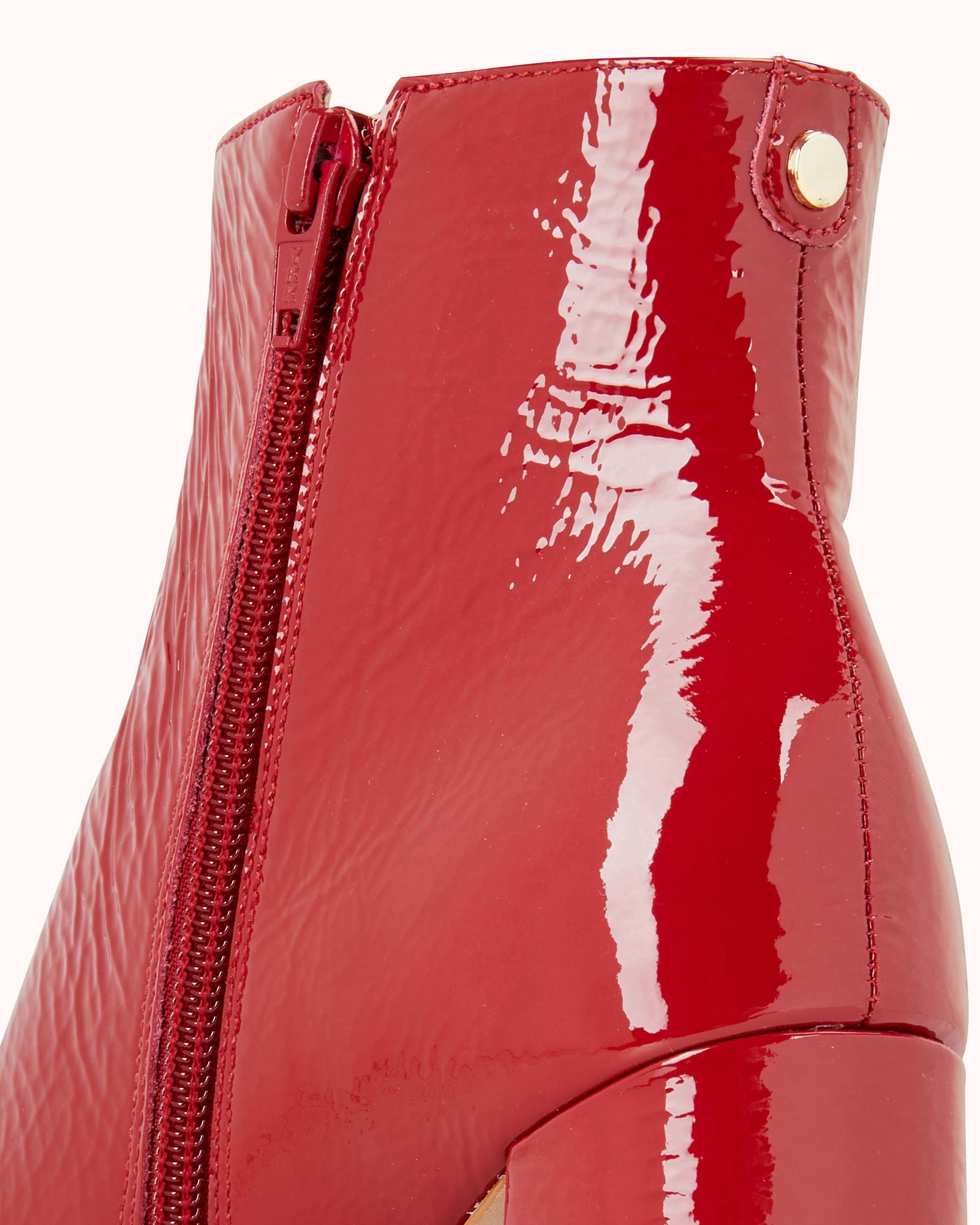 Bottines a fashion talon rouge vernis